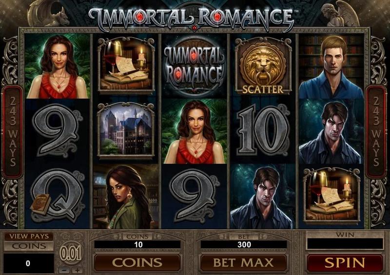 Microgaming Immortal Romanace Pokie Screenshot