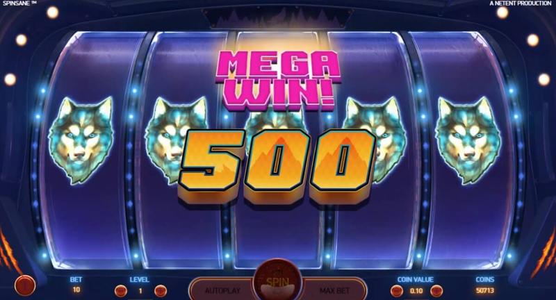NetEnt Spinsane Pokie Screenshot