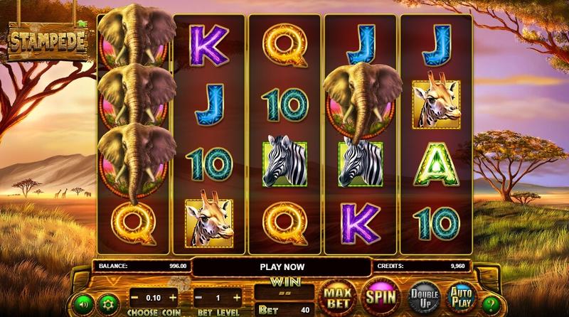 Betsoft Stampede Pokie Screenshot