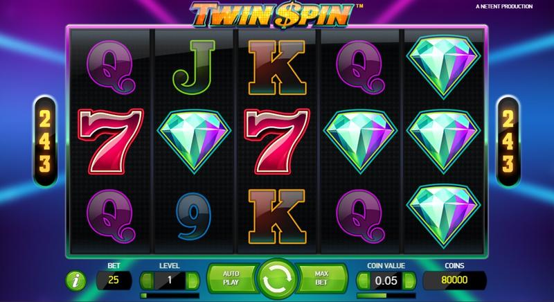 NetEnt Twin Spin Pokie Screenshot